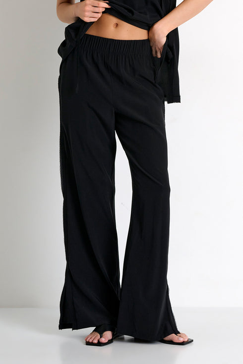 Shan Celine Straight-Leg Silk Pants