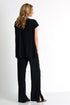 Straight-Leg Silk Pants 02 / 800 Black
