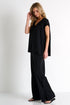 Straight-Leg Silk Pants 02 / 800 Black