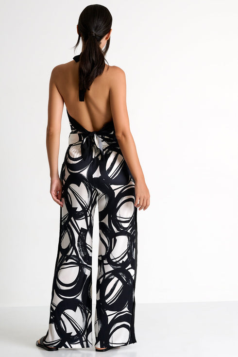 Straight-Leg Silk Pants 02 / 952 Luna