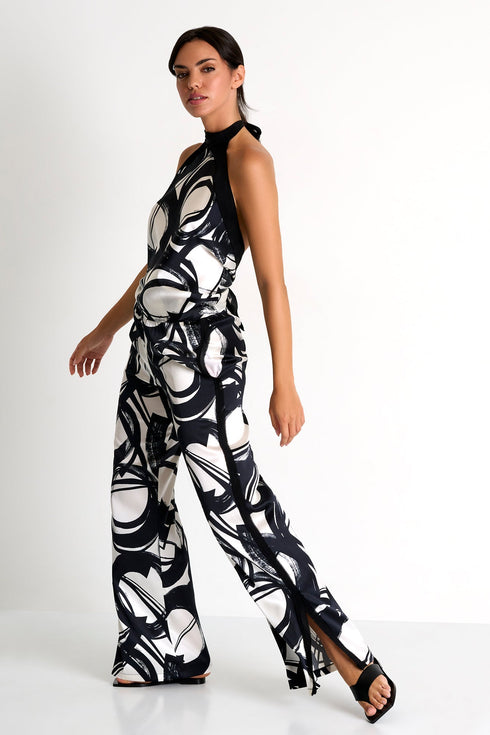 Straight-Leg Silk Pants 02 / 952 Luna