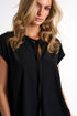 Silk Blouse With Boat Neckline 02 / 800 Black
