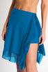 Shan Elisabeth Ruffle Mesh Wrap Pareo Skirt