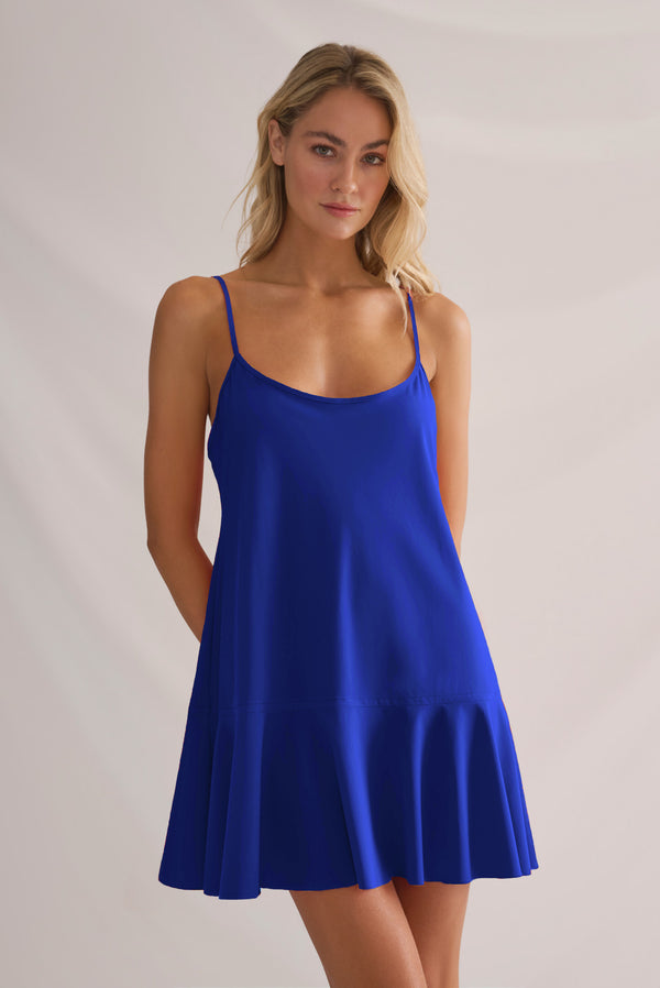 Shan Elisabeth Thin-Strapped Mini Lycra Dress