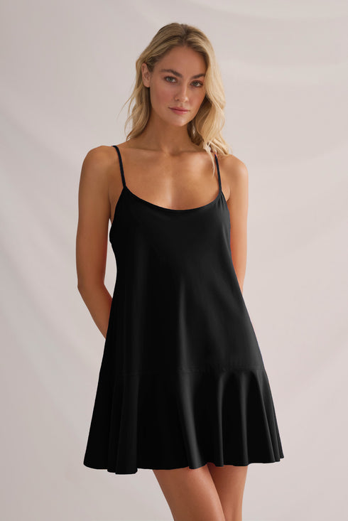 Shan Elisabeth Thin-Strapped Mini Lycra Dress