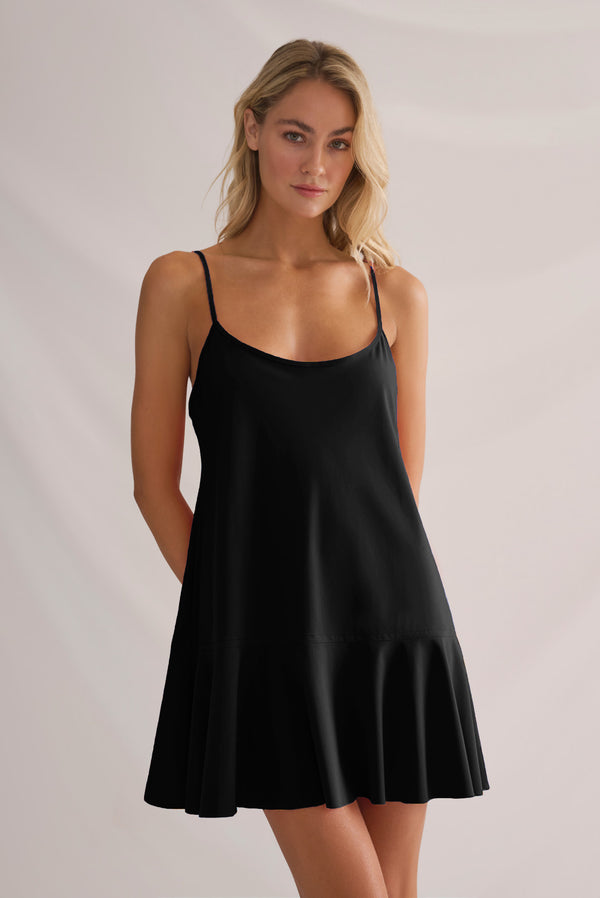 Shan Elisabeth Thin-Strapped Mini Lycra Dress