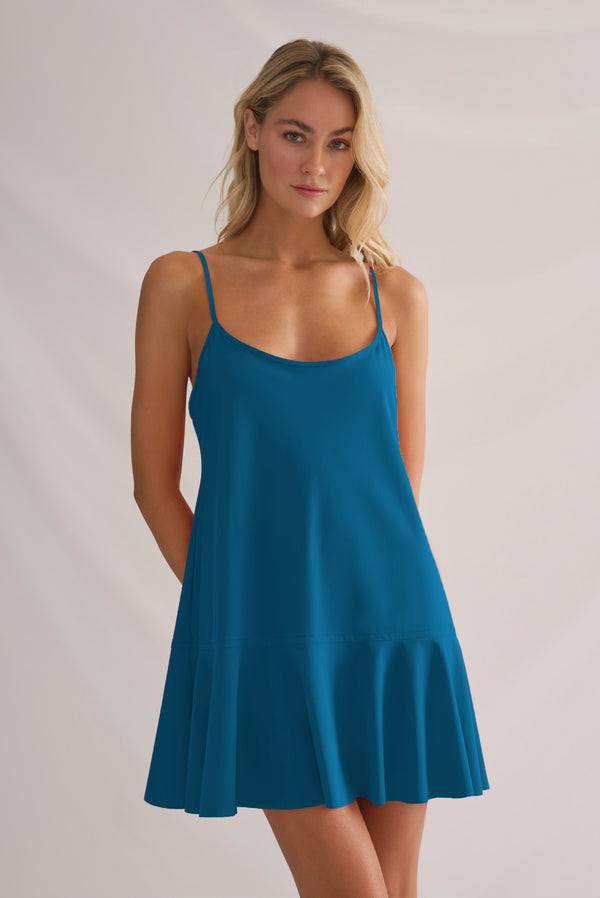 Shan Elisabeth Thin-Strapped Mini Lycra Dress