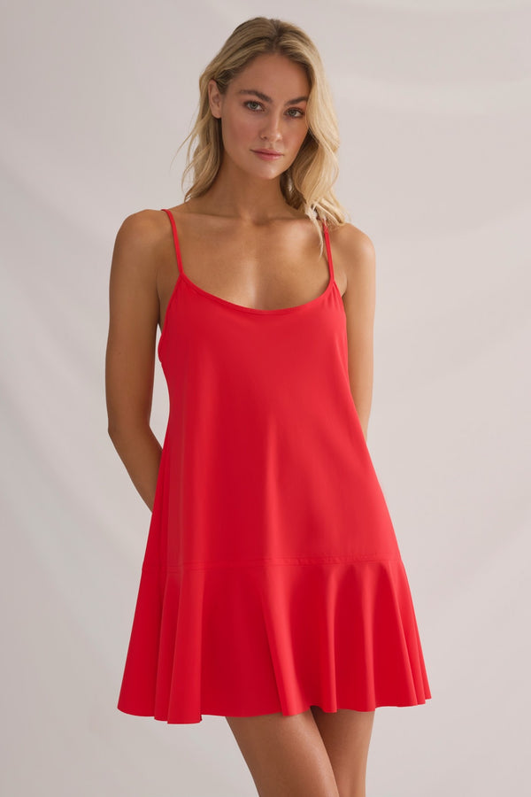 Shan Elisabeth Thin-Strapped Mini Lycra Dress