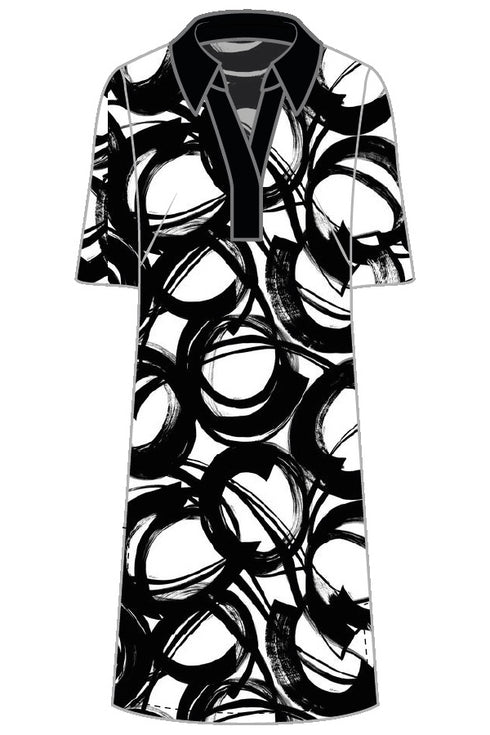 Shan Élisabeth Short sleeve lycra polo dress