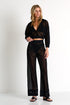 Shan Mia Cropped long-sleeve mesh shirt