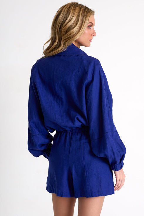 Shan Lina Linen Puffer Jacket - 42536-79-560