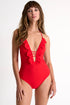 Shan Frederique Plunging One-Piece Swimsuit With Petals - 42540-04-300