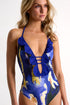 Shan Frederique Plunging One-Piece Swimsuit With Petals - 42540-04-951