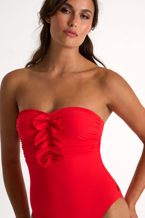 Shan Frederique One-Piece Bandeau Swimsuit With Petals - 42540-09-300