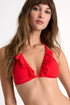 Shan Frederique Triangle Bikini Top With Petal Details - 42540-17-300