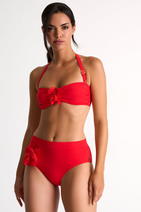 Shan Frederique Bandeau Bikini Top With Petals Details - 42540-26-300