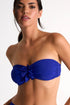 Bandeau Bikini Top With Petals Details 04 / 560 Blue Majorelle
