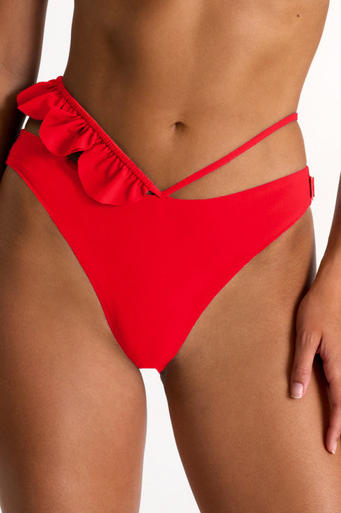 Shan Frederique Bikini Bottom With Strappy And Petal Details