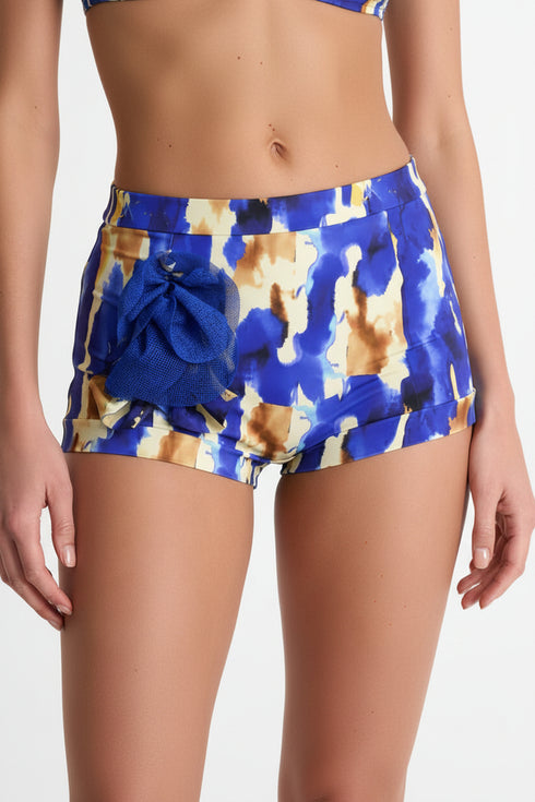 Shan Frederique Swim Shorts With Petal Details
