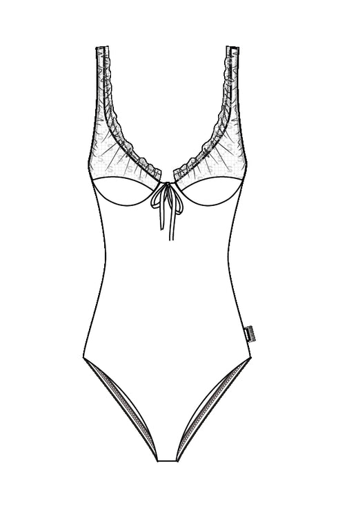 Shan Marion One-Piece Bralette With Signature Mesh