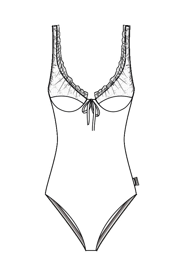 Shan Marion One-Piece Bralette With Signature Mesh