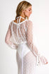 Mesh Blouse With Detailed Sleeves 02 / 020 Cream