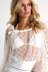 Mesh Blouse With Detailed Sleeves 02 / 020 Cream