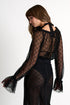 Mesh Blouse With Detailed Sleeves 02 / 800 Black