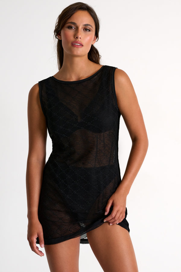 Shan Marion Signature mesh resort dress