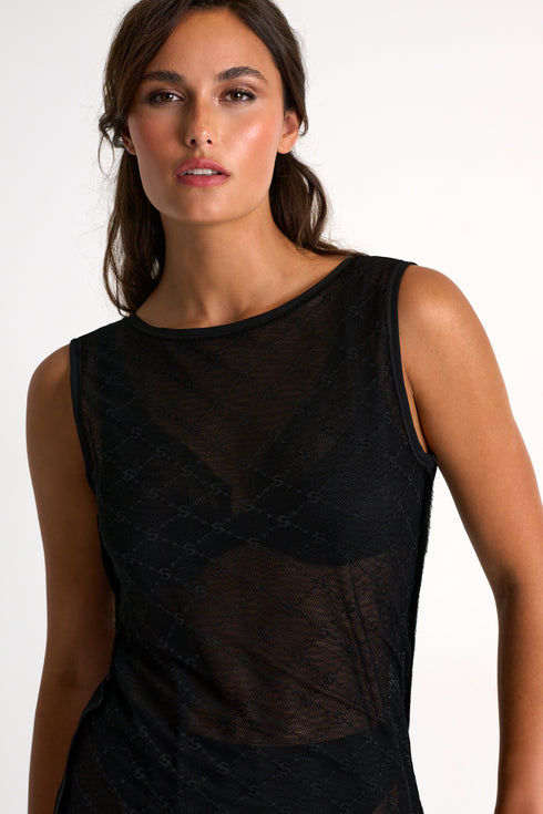 Shan Marion Signature mesh resort dress