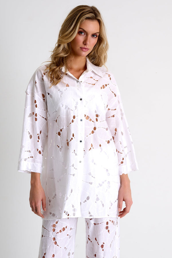 Modern Lace Shirt 02 / 000 White
