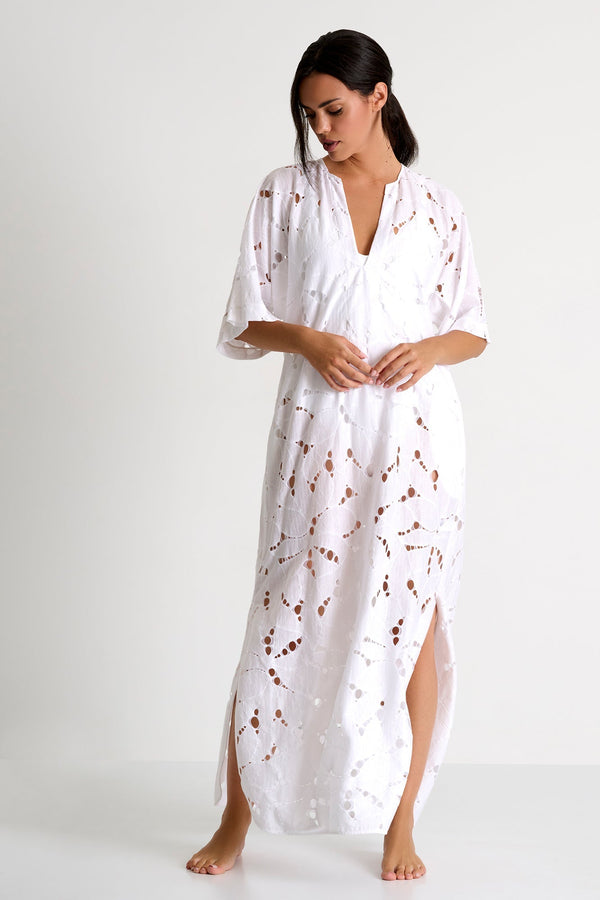 Modern Lace Maxi Dress 02 / 000 White