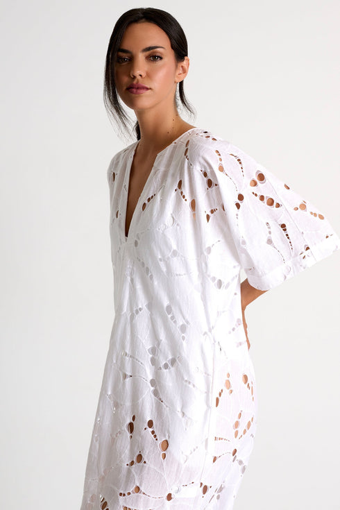 Modern Lace Maxi Dress 02 / 000 White