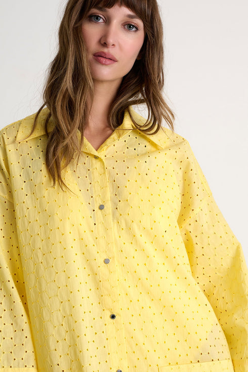 Shan Clara Embroidered Oversized Shirt - 42566-83-100
