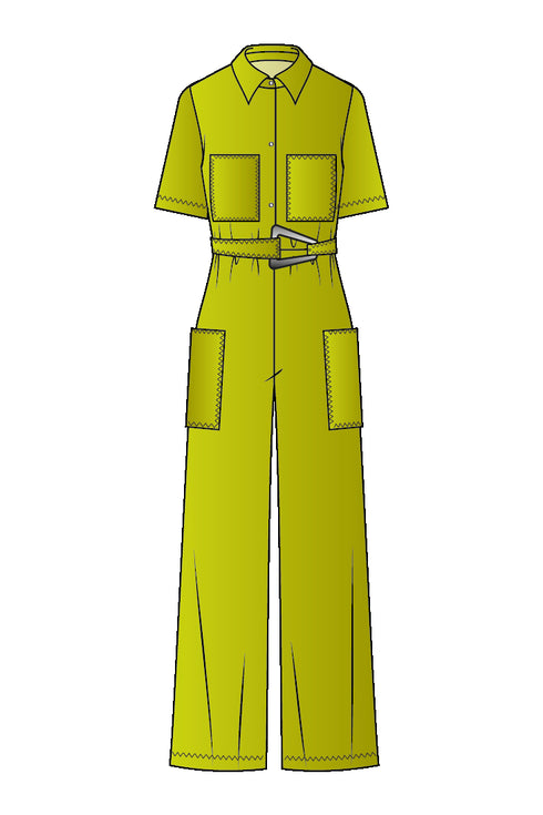 Shan Glitter Chrome effect jumpsuit