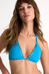 Shan Maeva Triangle Bikini Top With Mosaic Cutouts