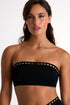 Bandeau Bikini Top With Mosaic Cutouts 04 / 800 Black