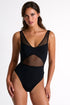 Shan Charlie Grid Mesh Plunging One-Piece - 42595-05-800