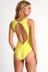 Shan Charlie Grid Mesh One-Piece With A High Collar