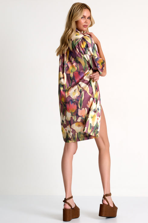 Shan Céline Long silk shirt