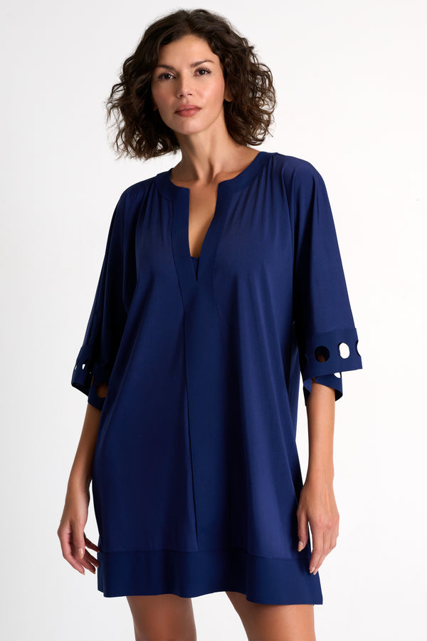 Shan Elisabeth Lycra cover up with round cutouts