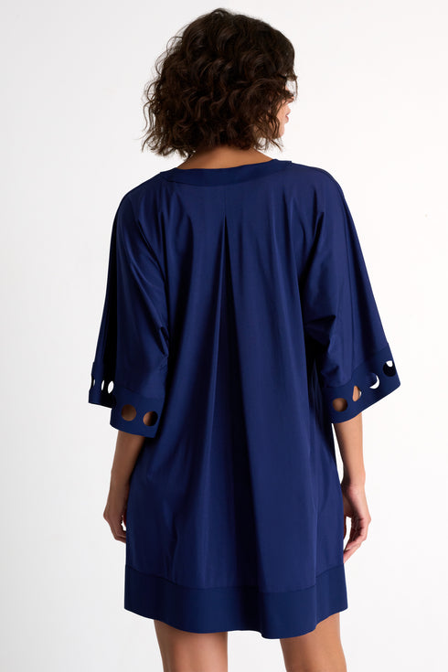Shan Elisabeth Lycra cover up with round cutouts