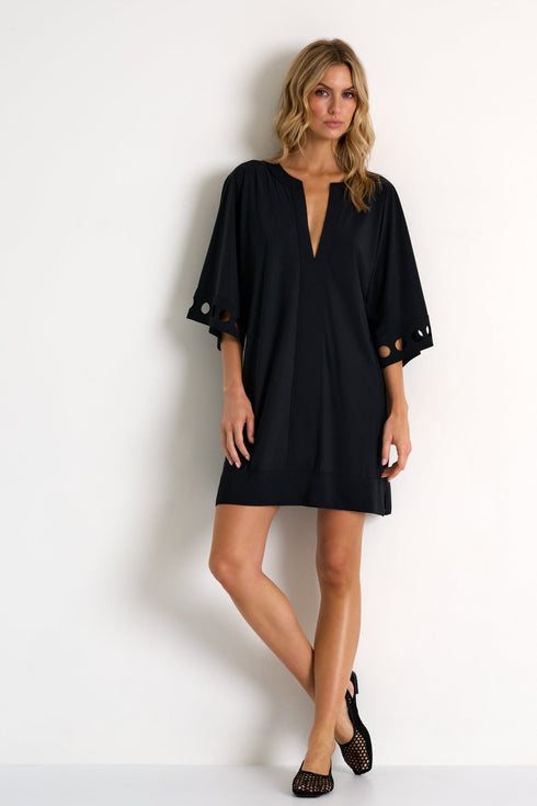 Shan Elisabeth Lycra cover up with round cutouts - 42630-65-800