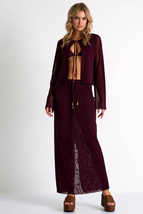 Shan Mia Long mesh skirt