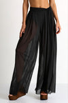 Shan Mia Mesh pants with a tie-knot detail