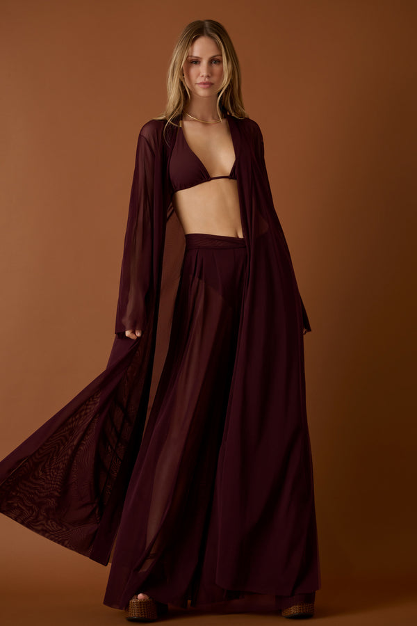 Shan Mia Long mesh kimono
