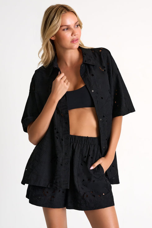 Shan Lili Detailed lace shorts - 42663-55-800