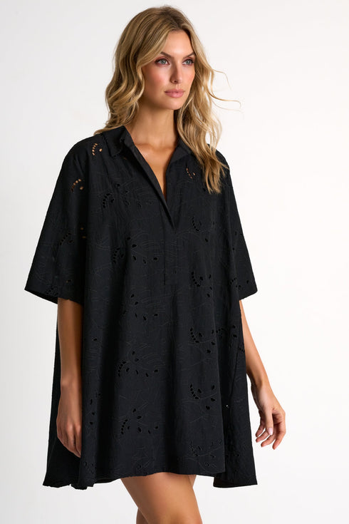 Shan Lili Detailed lace ample dress - 42663-65-800