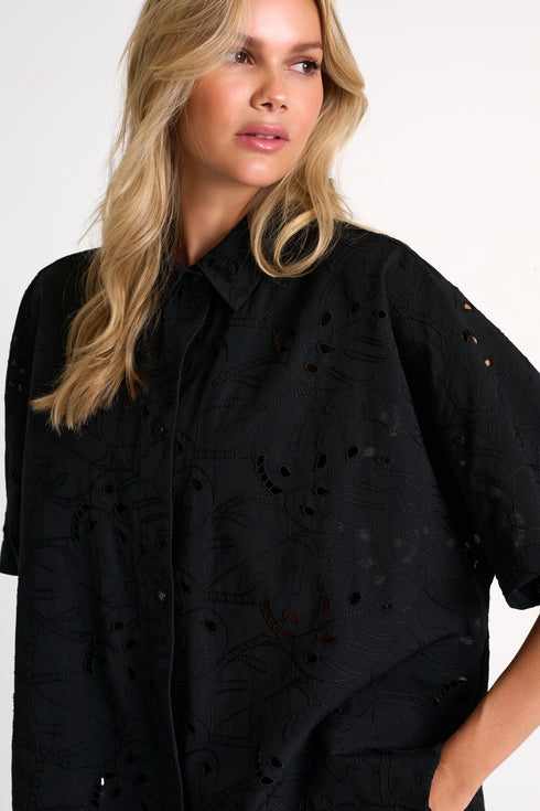Shan Lili Detailed lace shirt
