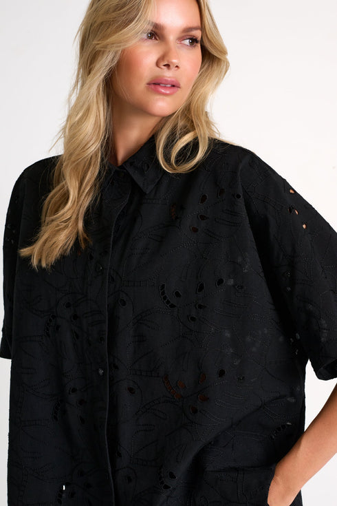 Shan Lili Detailed lace ample dress - 42663-62-800